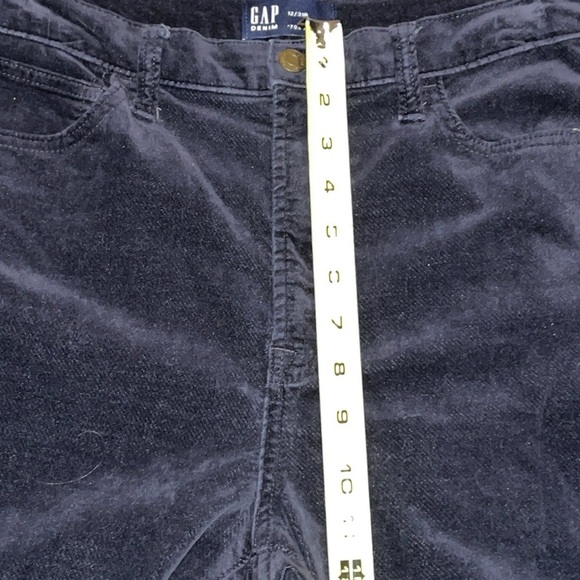 GAP ‘70’s Flare Black Crushed Velvet/Velour Pants.  Size 12/31. - Picture 10 of 11